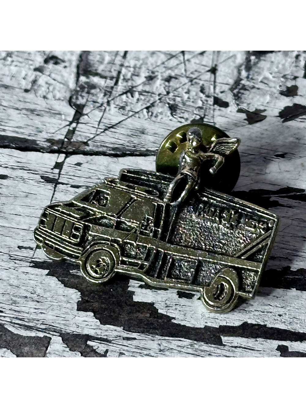 Vintage Camco Ambulance PARAMEDIC Guardian Angel Lapel Brooch Tack Pin 1970’s